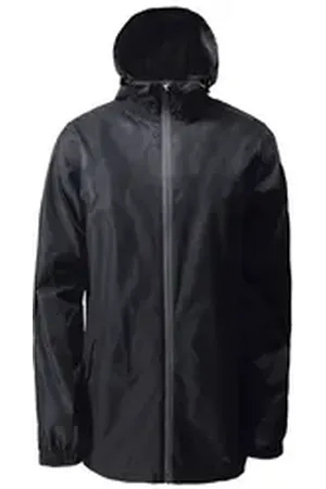 Joluvi Regenjacke RAIN PACK für Herren, mit Packbeutel, Funktionsjacke schwarz XL