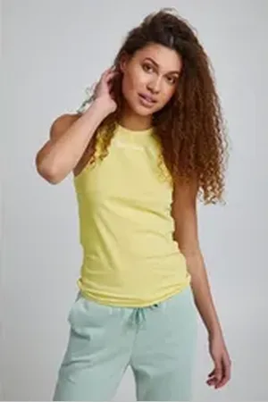 TheJoggConcept TheJoggConcept Tanktop JCSIMONA TANKTOP - 22800022 Sportliches Tanktop mit Logo-Print gelb XL