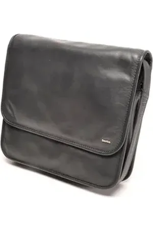 Berba Umhängetasche Soft 474 - Kleine Überschlagtasche in blau