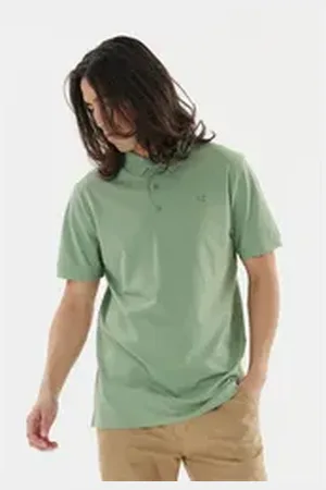 Cruz Langarm-Poloshirt Harrold im klassischen und vielseitigen Look grün 4XL