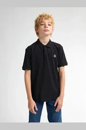 Petrol Industries Poloshirt Flaming schwarz 176