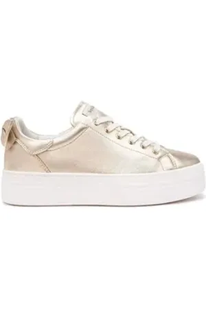 Nero Giardini Damen Sneaker Schnürschuh goldfarben 41 EU