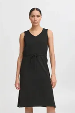 B YOUNG Midikleid BYPANDINNA Lässiges Midikleid schwarz XXL