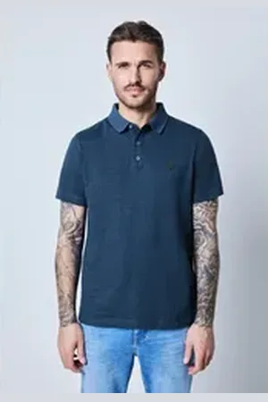 Street one MEN Poloshirt aus reiner Baumwolle blau M (40)