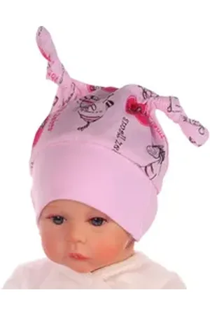 La Bortini Erstlingsmütze Baby Mütze Knotenmütze für Neugeborene neutral 34 bis 43 leicht, weich, elastisch, 34 35 36 37 38 39 40 41 42 43 44 rosa 34-38cmKU