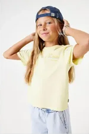 Garcia T-Shirt mit Schriftzug for GIRLS grün 140/146
