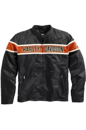 Harley davidson HARLEY-DAVIDSON Motorradjacke Herren Generations Casual Outdoor Freizeitjacke Funktionsjacke Gestickte Grafik-Applikationen. schwarz 3XL