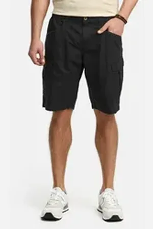 INDICODE Cargoshorts INDreier mit elastischen Seiteneinsätzen für mehr Komfort schwarz S