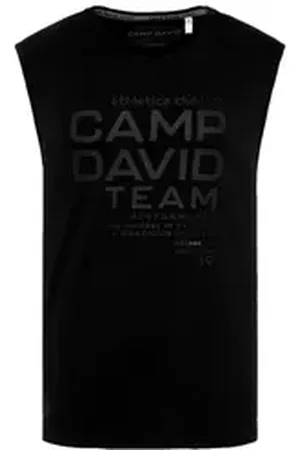Camp David Tanktop Tanktop ärmelloses T-Shirt (1-tlg) schwarz XL
