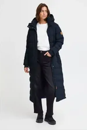 North Bend Parka NBPaola W wasserabweisender Steppparka mit Kapuze blau 46