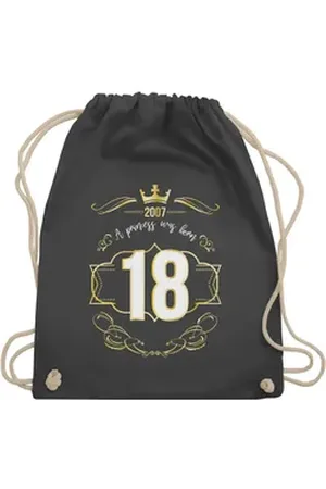Shirtracer Turnbeutel Achtzehnter Prinzessin Mädchen 2007, 18. Geburtstag grau