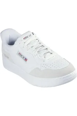 Skechers SPORT COURT 2.0-KONOR Slip-On Sneaker im wertigem Leder-Mix weiß 43 EU