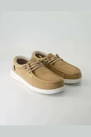 FUSION Jack stone washed canvas Slipper braun 41 EU