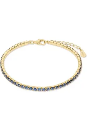 CHRIST Silberarmband, Trendig blau|gelb