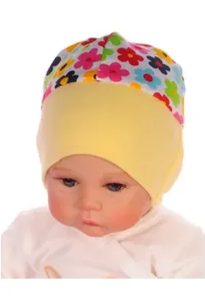 La Bortini Erstlingsmütze Baby Mütze Haube Mützchen für Neugeborene neutral bunt aus Baumwolle, elastisch, neutral, 34 35 36 37 38 39 40 41 gelb 34-36cm KU