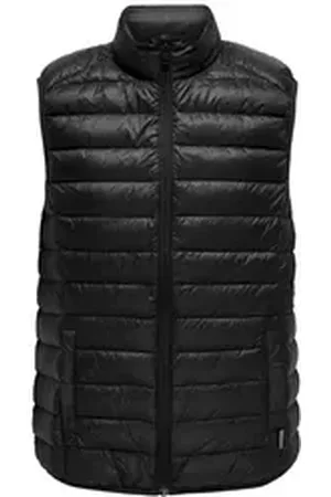 Only & Sons Steppweste Weste GAVIN LIGHT ärmellose Jacke (1-tlg) schwarz XXL