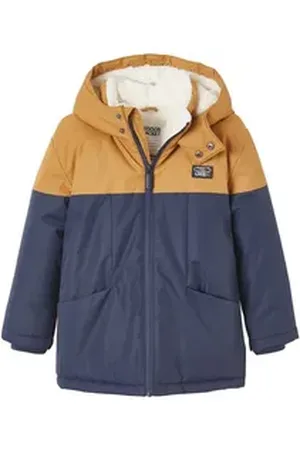Vertbaudet Parka Jungen Funktionsjacke mit Recycling-Polyester braun 152