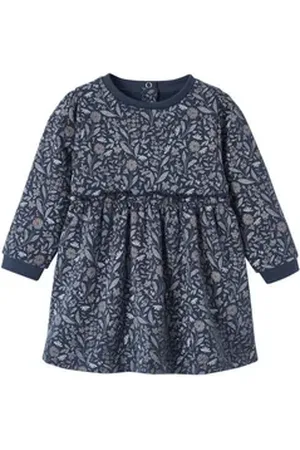 Vertbaudet Minikleid Mädchen Baby Sweatkleid blau 80