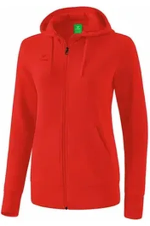 Erima Sweatjacke Damen Kapuzensweatjacke rot 36