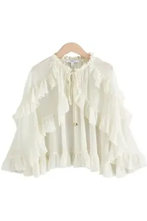 Next Cape Cape-Cover-up mit Raffung (1-St) beige M-L