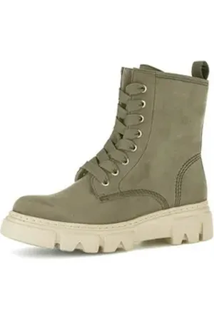 Gabor Stiefeletten für Damen in grün grün regular fit Schnürstiefel (1-tlg) grün 38 EU