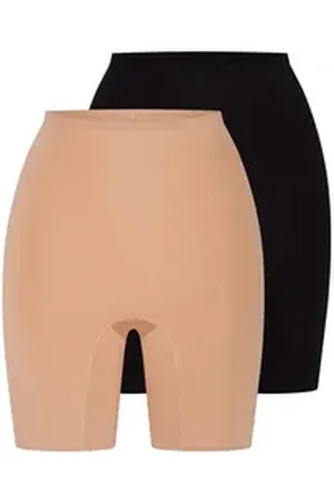 Mey Lange Unterhose 2er Pack Simply Better Invisibles (Spar-Set, 2-St) Langbein Schlüpfer - Blickdicht bunt|schwarz S