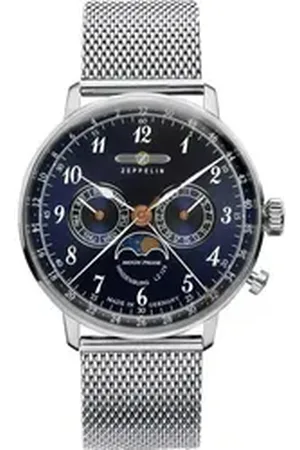 Zeppelin Quarzuhr 7036M-3 Hindenburg LZ129 Herrenuhr m. Mondphase 40mm 3ATM 7036M-3 Hindenburg LZ129 Herrenuhr m. Mondphase 40mm 3ATM