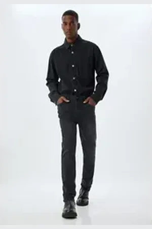 Koton Slim-fit-Jeans Normale Leibhöhe Slim schwarz 29/30