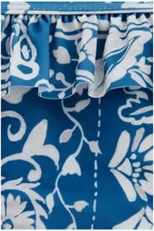 WE Fashion Bandeau-Bikini-Top blau 170/176