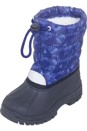 Playshoes Winterstiefel Winter-Bootie Verkehr, Größe: 26/27, Farbe: marine blau