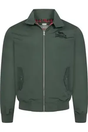Lonsdale London Kurzjacke Classic Jacke Schmale Passform grün XL