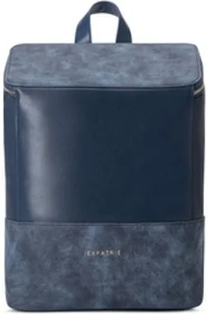 Expatrié Cityrucksack MALOU Rucksack Damen, Tagesrucksack, Elegantes Design, Verstecktes Seitenfach blau