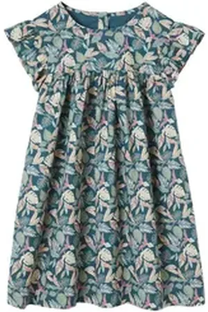 Vertbaudet Minikleid Kurzärmeliges Mädchen Sommerkleid grün 158