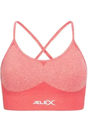 Jelex Sport-BH Angelina Damen Fitness BH entwickelt für Workouts, Fitness und Laufen rosa L