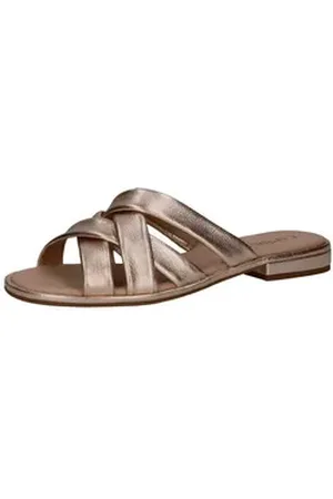 Caprice Pantoletten Leder Pantolette goldfarben 37 EU