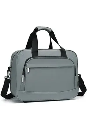 Kono Reisetasche Handgepäck mit Laptopfach – 40x30x20 Tasche für Business & Reisen grau