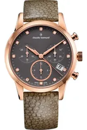 Claude Bernard Quarzuhr 10231-37R-TAPR1 Damenuhr Classic Chronograph 35mm 5ATM 10231-37R-TAPR1 Damenuhr Classic Chronograph 35mm 5ATM