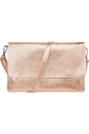 CASPAR Clutch Abendtasche Damen Leder Handtasche - CLASSIC LINE - Modell No.835, leicht, elegant & unempfindlich - 100% Echtleder - Handmade in Italy
