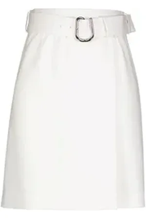 HUGO BOSS Minirock Damen Minirock RONEA (1-tlg) weiß