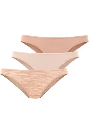 Lascana Bikinislip aus hochwertiger Modal-Qualität (3er-Pack) beige 32/34
