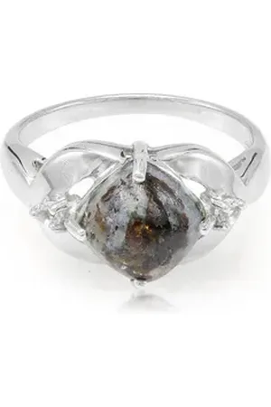 Cavill Silberring Russischer Astrophyllit 1,94ct Sterling Silber Ring (1-tlg) beige|silberfarben