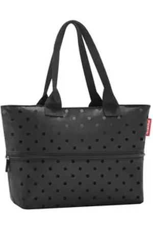 Reisenthel ® Einkaufstrolley e1 - Shopper erw. 50 cm (glossy dots black), 12 l schwarz