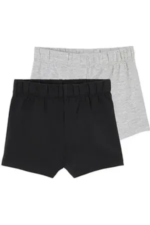 Vertbaudet Slip 2er-Pack Mädchen Shortys grau|schwarz 158