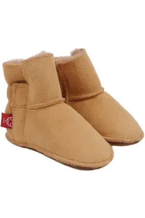 Kaiser Babyboot Klett Krabbelschuh 100% Lammfell braun 17-18 EU