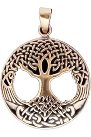 HOPLO Kettenanhänger Keltischer Lebensbaum Bronze Anhänger Schmuck gross Lebensbaum 26mm ?