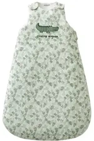 Vertbaudet Babyschlafsack Ärmelloser Baby Schlafsack SWEET CROCO, Sommerschlafsack, 2,5 TOG grün 104CM