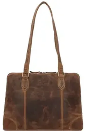 Greenburry Shopper Vintage, Leder braun
