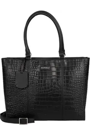 Burkely Businesstasche Workbag (Set, 2-tlg), aus echtem Leder schwarz