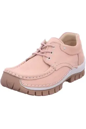 Wolky Fly Timber Schnürschuh beige|rosa 38 EU