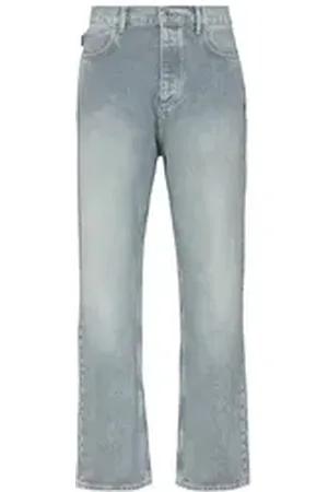 Hugo Blue Loose-fit-Jeans Nate in heller Waschung blau 36